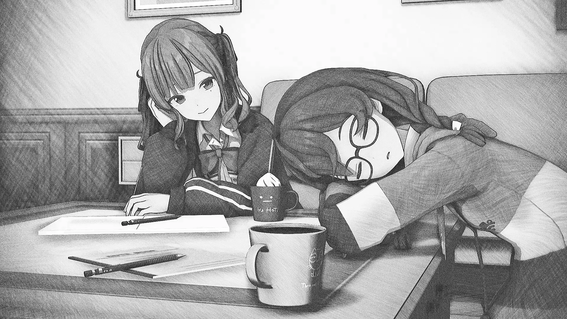 鉛筆画風MMDのエフェクトメイキング